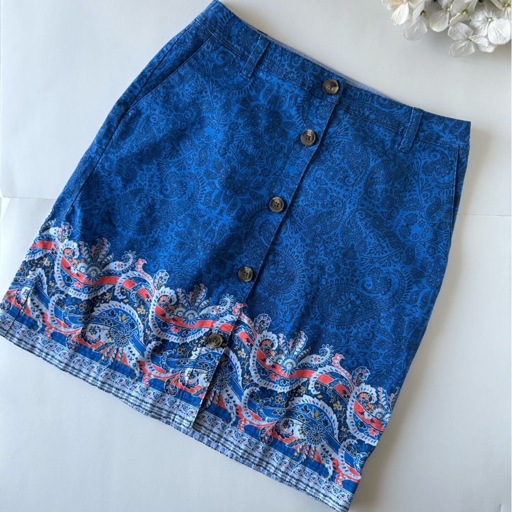 lands‎ end button down paisley skirt - Picture 8 of 8